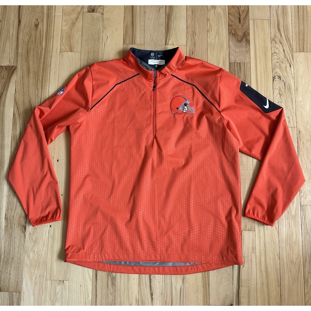 Nike Cleveland Browns Sideline Coach 1/4 Zip Jacket XL NFL Team Issued WILSON